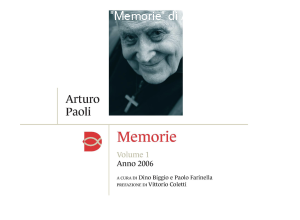 “Memorie”: l’ultimo dono di fratel Arturo Paoli  